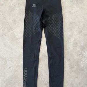 Salomon Black Running Tights